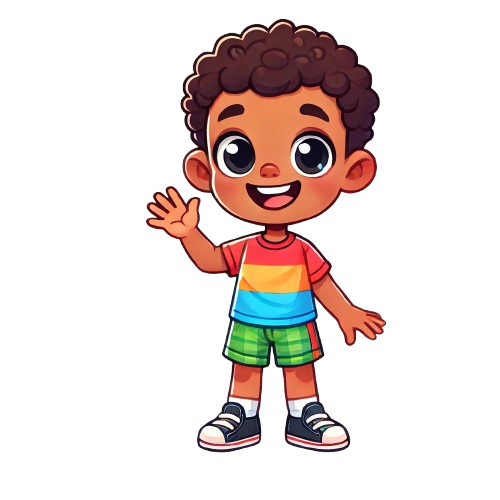 Happy Cartoon Kid